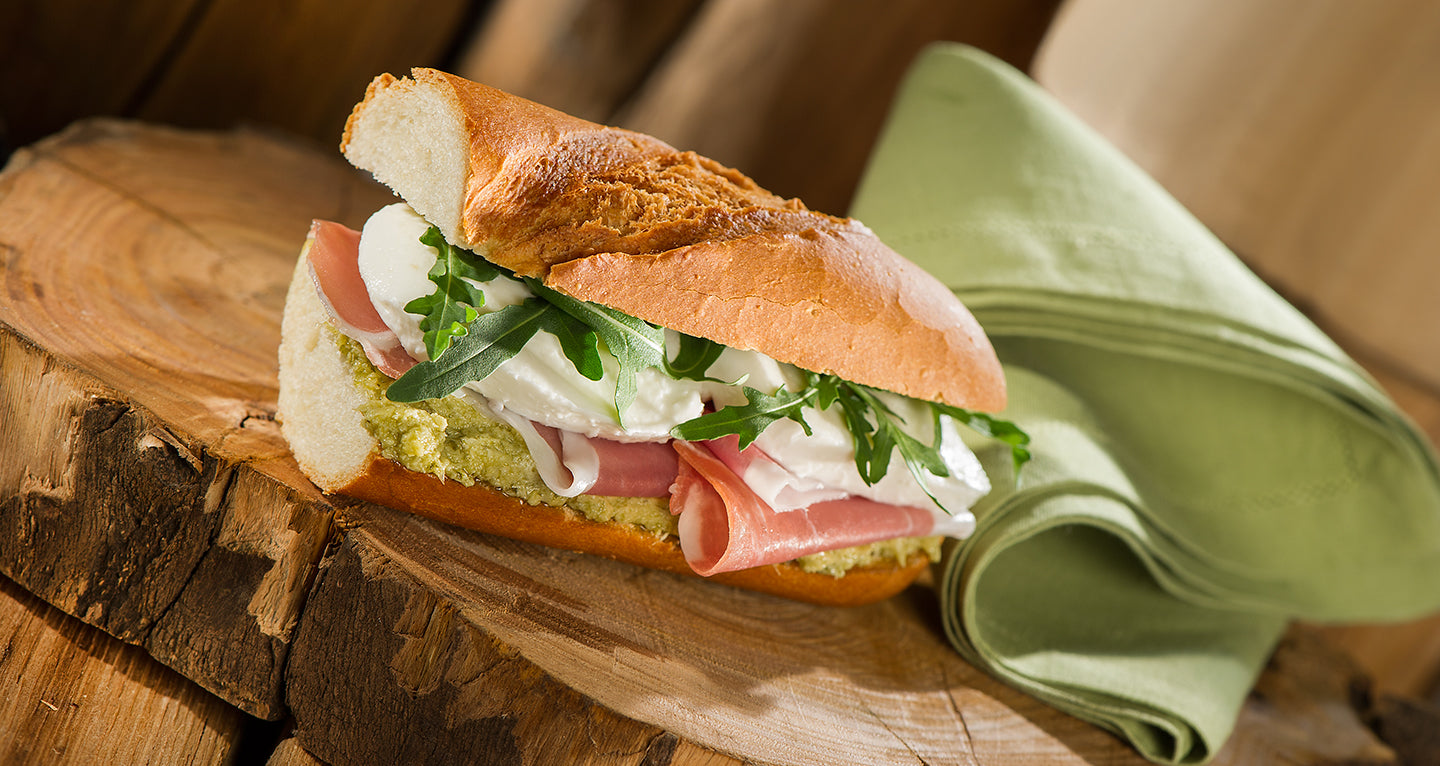 Panini cream-cheese with Parma ham