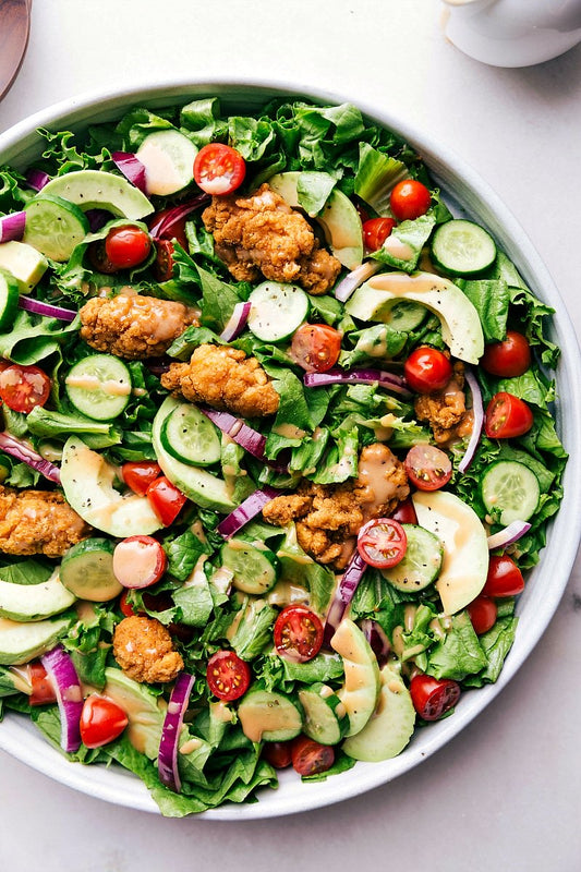 Salad crispy chicken